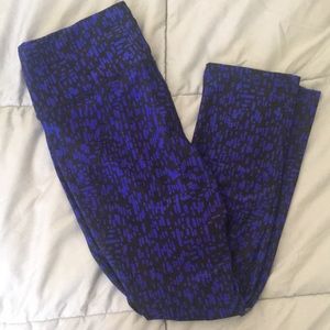 NWOT Royal blue and black workout leggings